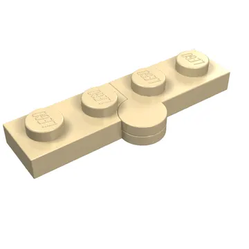 Hinge Plate 1 x 4 Swivel Top / Base - Solid Clip [Complete Assembly]