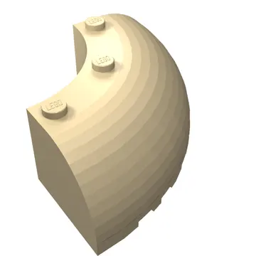 Brick Round Corner 6 x 6 x 2