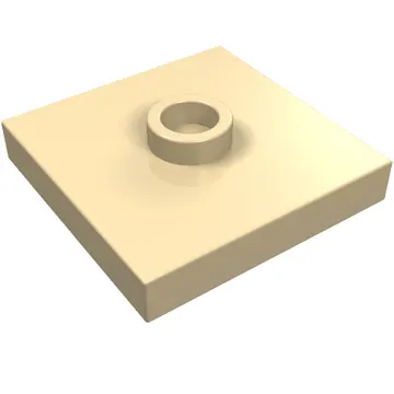 Plate Special 2 x 2 with Groove and Center Stud (Jumper)