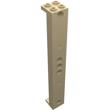 Support 2 x 2 x 13 with 5 Pin Holes