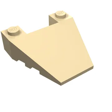 Brick Wedged, Sloped 4 x 4 Taper, with Stud Notches