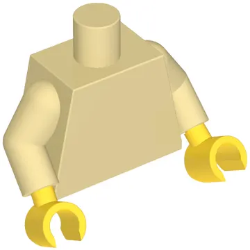 Torso, Tan Arms, Yellow Hands [Plain]