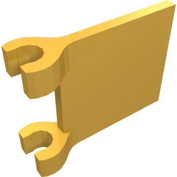 Flag 2 x 2 Square, Flat Clip Edge [Thick Clips]