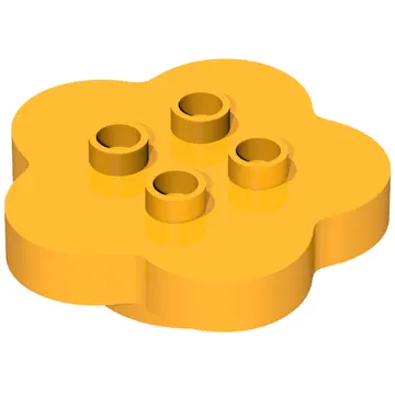Duplo Flower 4 x 4 x 1 with 4 Top Studs