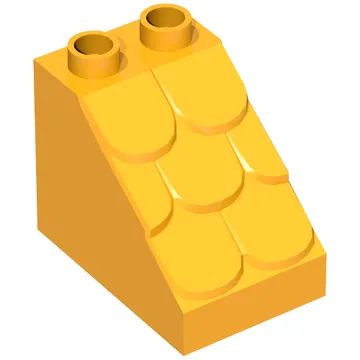 Duplo Brick 3 x 2 x 2 Slope Shingled