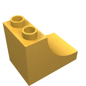 Duplo Brick 2 x 3 x 2 with Curve
