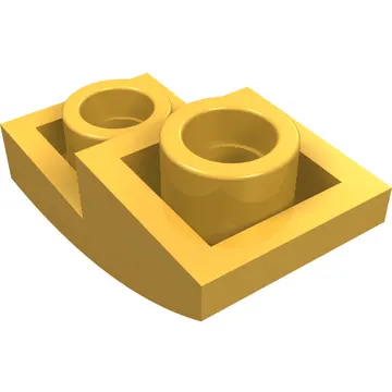 Brick Curved Inverted 2 x 1