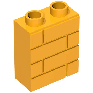 Duplo Brick 1 x 2 x 2 Brick Effect