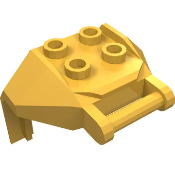 Plate Special, 2 x 2 Studs and Handle, Closed Ends (Mech Chest Plate / Armor)