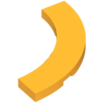 Tile 4 x 4 Curved, Macaroni
