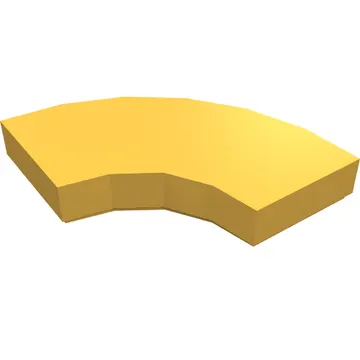 Tile 2 x 2 Curved, Macaroni