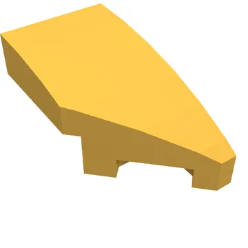 Brick Wedged, Curved 2 x 1 with Stud Notch Right