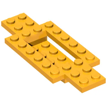 Vehicle Base 4 x 10 x 2/3 with 4 x 2 Recessed Center with Smooth Underside