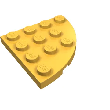 Plate Round Corner 4 x 4