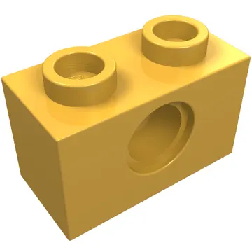 Technic Brick 1 x 2 [1 Pin Hole]