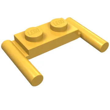 Plate Special 1 x 2 with Handles [Flat Ends / Low Attachment]