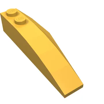 Brick Wedged, Curved 6 x 2 Left, Inner Ridges