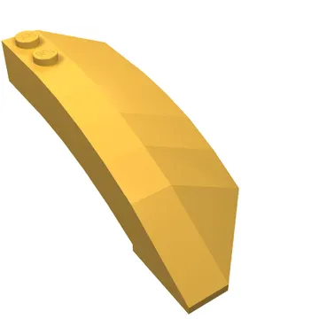 Brick Wedged, Curved 8 x 3 x 2 Open Left