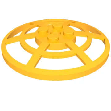 Dish 6 x 6 Inverted, Radar / Webbed [Anti-studs at 90°]