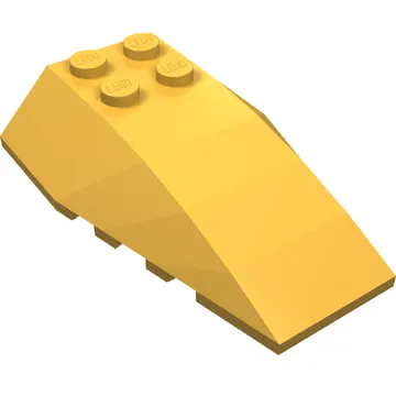 Brick Wedged, Curved 6 x 4 Triple