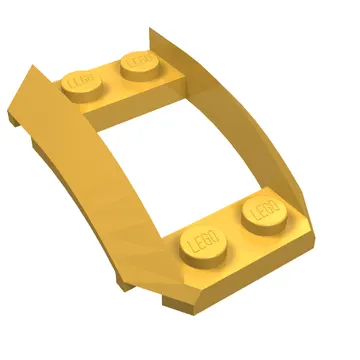 Wheel Arch, Curved Wedge 4 x 3 with 2 x 2 Opening and 4 Studs