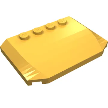 Brick Wedged, Curved Triple 4 x 6 x 2/3 with 4 Studs