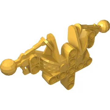 Large Figure Skeletal, Torso, Upper, with 2 Ball Joints (Toa Inika)