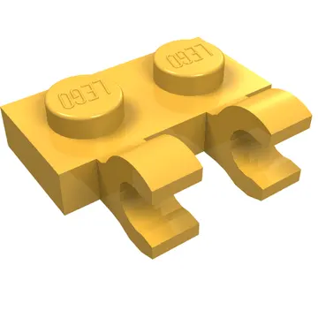 Plate Special 1 x 2 with Clips Horizontal [Open O Clips]