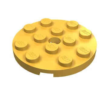 Plate Round 4 x 4 with Pin Hole