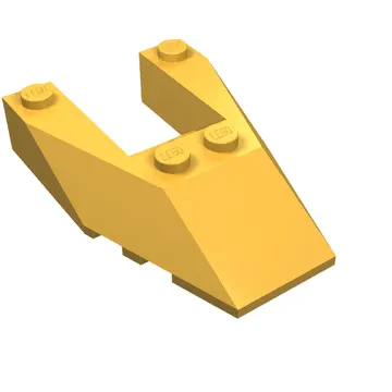 Brick Wedged, Sloped 6 x 4 Cutout, Stud Notches
