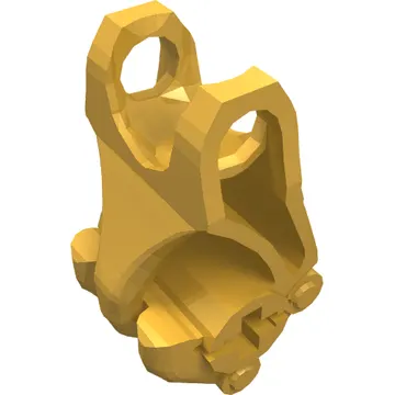 Large Figure Hand, Fist with Axle Hole, 3 Fingers