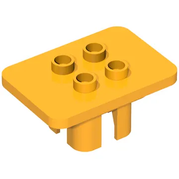 Duplo Table 3 x 4 x 1 1/2 with 4 Top Studs