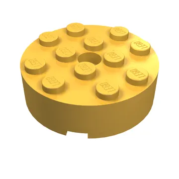 Brick Round 4 x 4 Centre Hole
