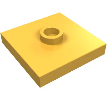 Plate Special 2 x 2 with Groove and Center Stud (Jumper)