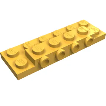 Plate Special 2 x 6 x 2/3 with 4 Studs on Side, 1 Support Wall on Bottom