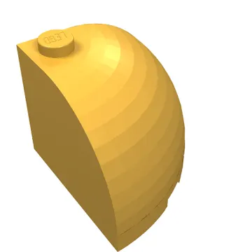 Brick Round Corner 3 x 3 x 2 Dome Top