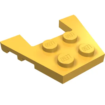 Wedge Plate 3 x 4 with Stud Notches [Reinforced Underside]
