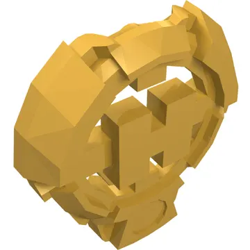 Large Figure Chest Badge with 'H' Hero Factory Logo Design