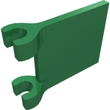 Flag 2 x 2 Square, Flat Clip Edge [Thick Clips]