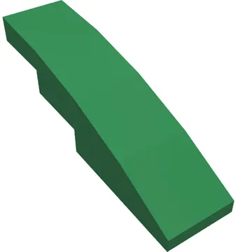 Brick Curved 4 x 1 No Studs [Stud Holder with Symmetric Ridges]