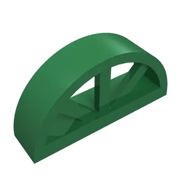 Window 1 x 4 x 1 2/3 with Spoked Rounded Top