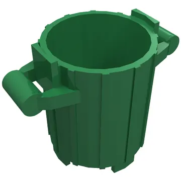 Trash Can with 2 Cover Holders