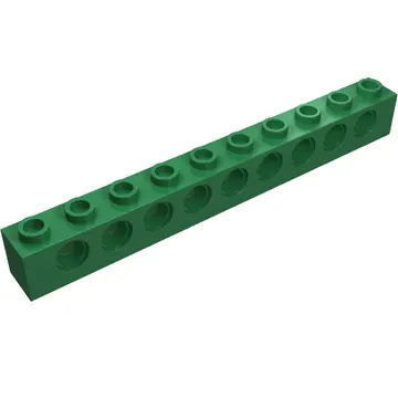 Technic Brick 1 x 10 [9 Pin Holes]