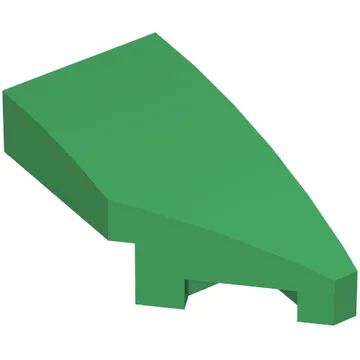 Brick Wedged, Curved 2 x 1 with Stud Notch Right