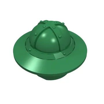 Helmet with Chinstrap and Wide Brim