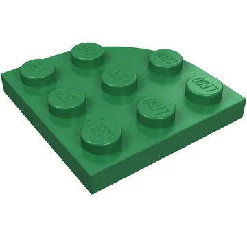 Plate Round Corner 3 x 3