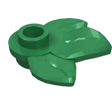 Plant, Plate 1 x 1 Round with 3 Leaves