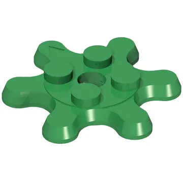 Plate Special 2 x 2 Splat Gear, 6 Teeth