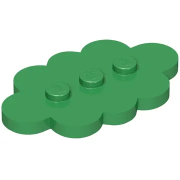 Plate Special 3 x 5 Cloud with 3 Center Studs
