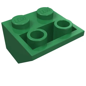 Brick Sloped Inverted 45° 2 x 2 [Ovoid Bottom Pin, Bar-sized Stud Holes]